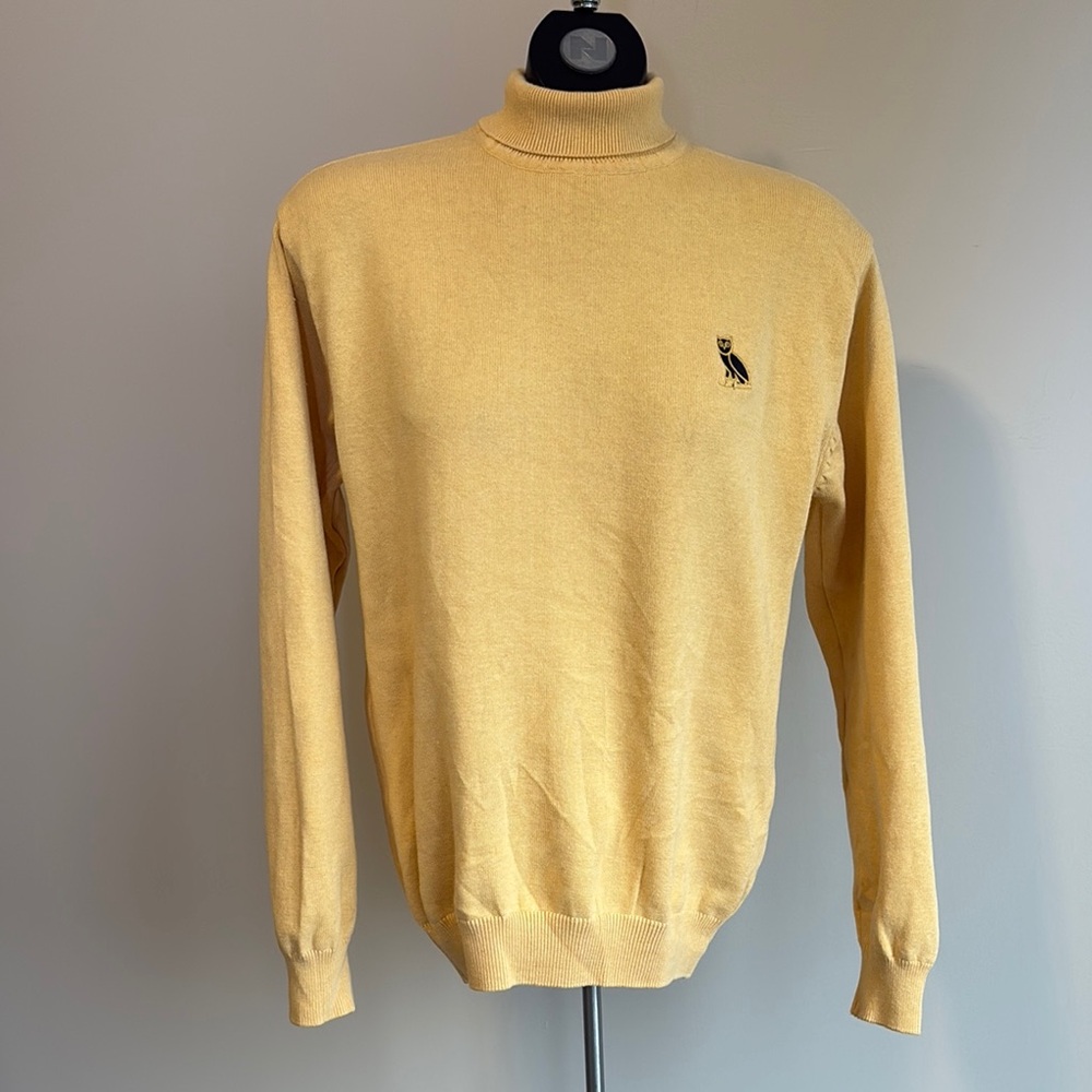 OVO Soft Yellow Turtleneck Sweater